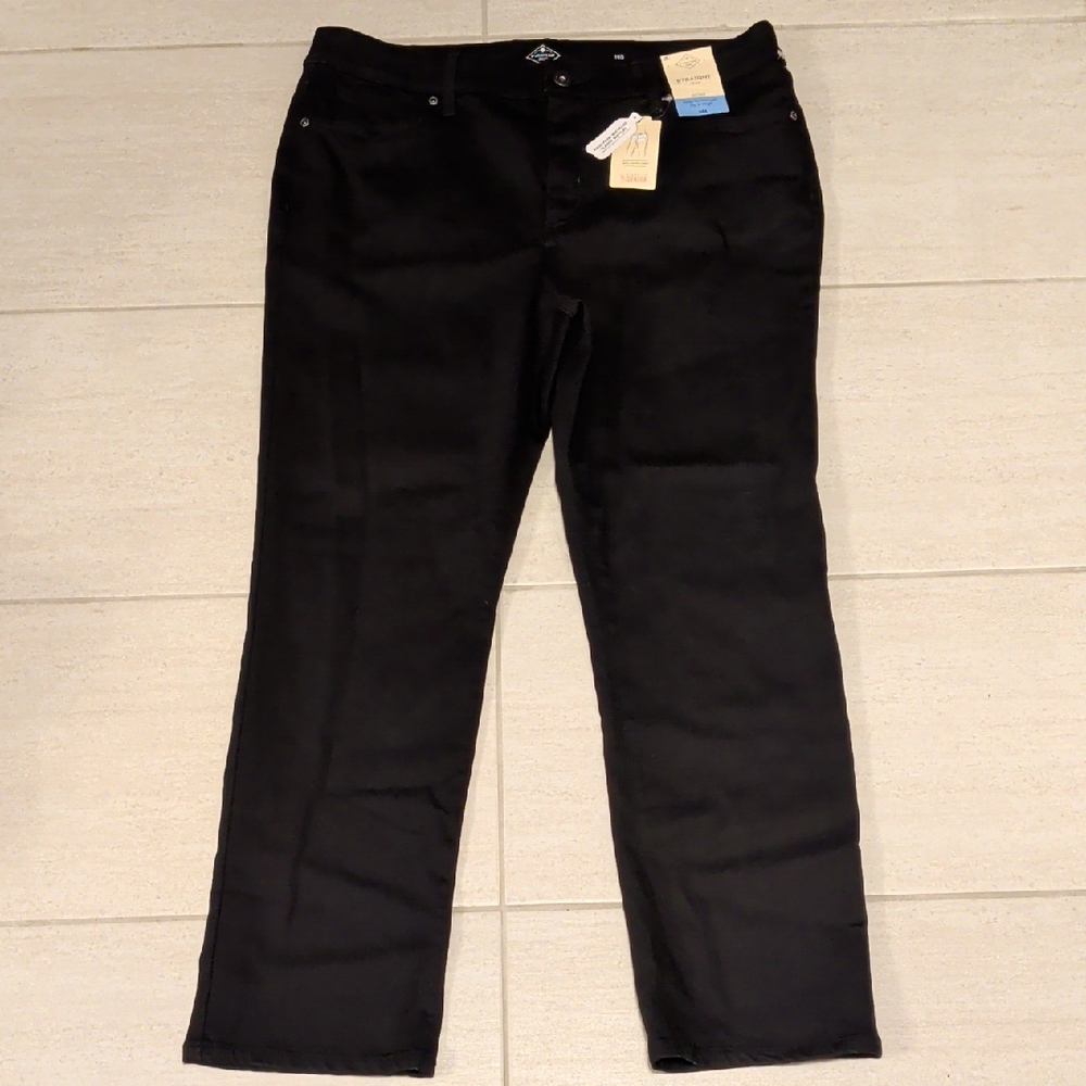St. John's Bay Women's Straight Leg Black Jeans
